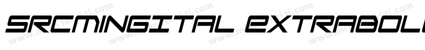 SrcMingItal ExtraBold字体转换